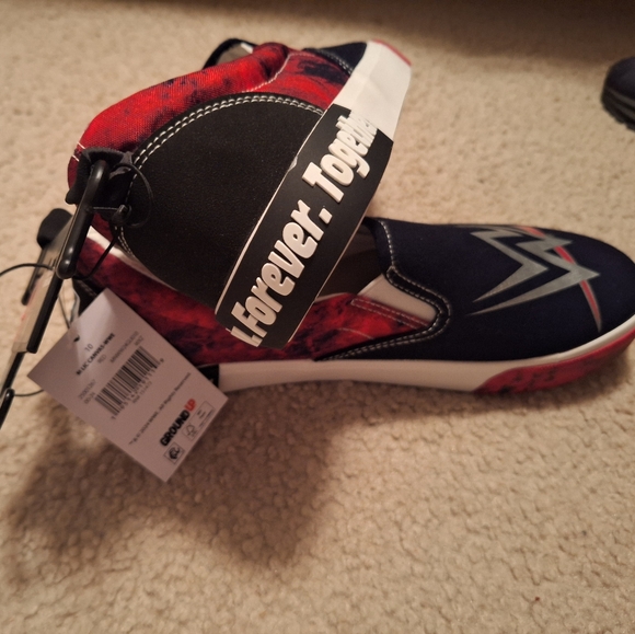 X-MAS SALE SEND OFFER! WWE Men's Slip-on Sneakers 👟 GROUND UP M LIC CANVAS WWE - Picture 2 of 9